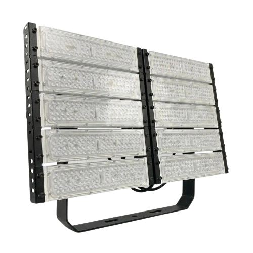 Промисловий LED-прожектор LF-ALV SLED 480W: збірка з десяти світлових модулів на П-подібному кронштейні